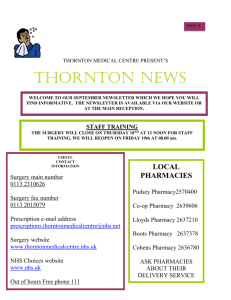 Read our Newsletter - Thornton Medical Centre