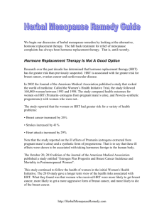 Herbal Menopause Remedies