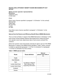 Passenger train operators - template REBS opt