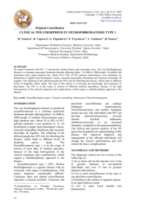 clinical polymorphism in neurofibromatosis type 1 - uni