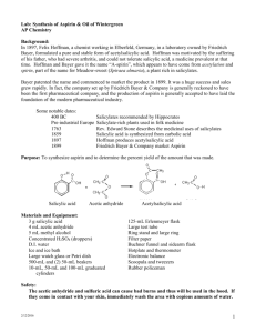 The Synthesis of Aspirin - mvhs