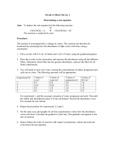 Practical 3 - A-level chemistry