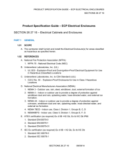 Product Specification Guide – ECP Electrical