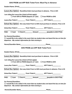 Bus Ticket Form 2015 - Glenelg High School