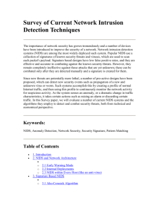 Survey of Current Network Intrusion Detection Techniques