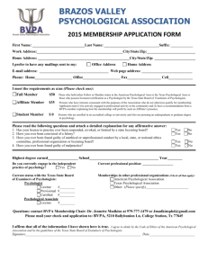 BVPA 2015 Membership Application