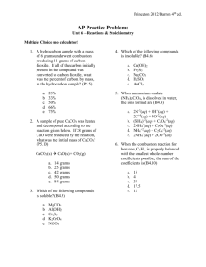 Princeton 2012/Barron 4th ed. AP Practice Problems Unit 6