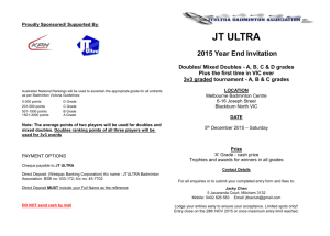 2015 JTULTRA Year End Doubles Invitation