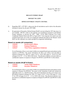 Request No. OPC 60-7 Page 1 of 7 RELIANT ENERGY HL&P