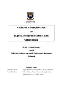 Citizenship Research Proposal - The Childwatch International