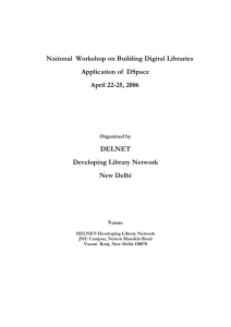 National Workshop on Digital Libraries