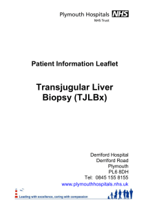 Transjugular Liver Biopsy (TJLBx)