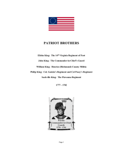 Timeline Patriot Brothers