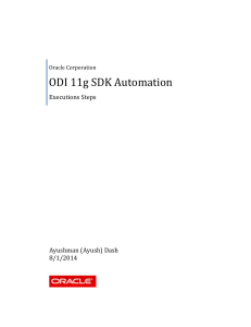 ODI SDK Automation