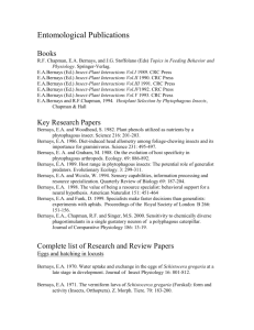 Complete List of Entomological Publications