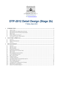 DTP-2012 - Detailed Design - Stage 2b