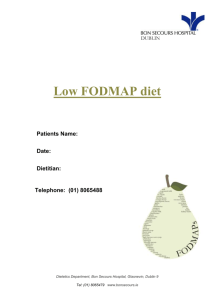 FODMAP Diet - Bon Secours Hospital