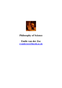 Philosophy of Science Session - Researcher Education Programme