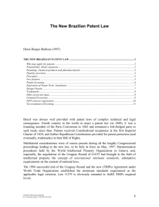 The New Brazilian Patent Law