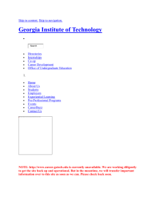 Curriculum Vitae - Georgia Institute of Technology