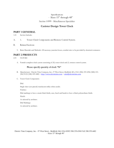CSI Specification - Electric Time Company, Inc