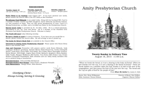 Come and See - Amity Presbyterian Church
