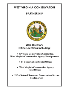 romney field office - West Virginia Conservation Agency
