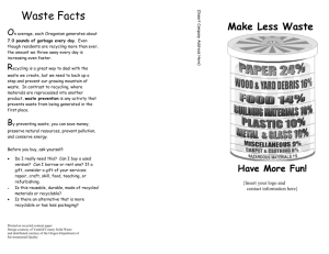 Waste Prevention Brochure