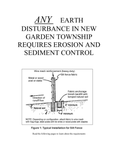 any earth disturbance in new garden township requires erosion and