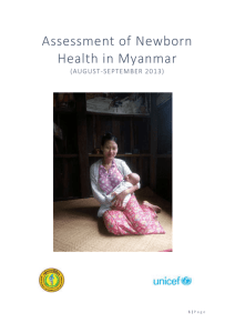 Review of Newborn Health Interventions in Myanmar
