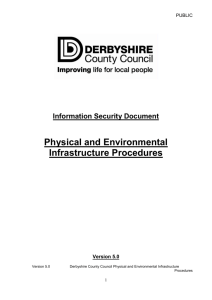 Physical and Environmental Infrastructure Procedures