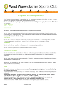 WWSC Corporate Social Responsibility