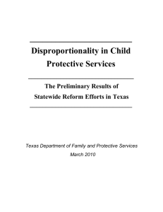 Disproportionality in Child Protective Services: The