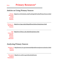 Links to Primary Sources