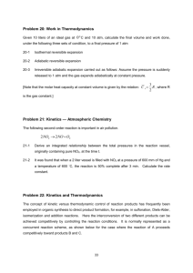 Problem 20: Work in Thermodynamics