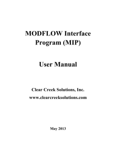 MODFLOW Interface Pr.. - Clear Creek Solutions