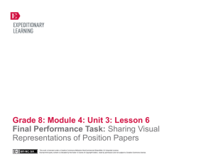 Grade 8: Module 4: Unit 3: Lesson 6 Final Performance