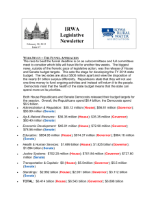 February 28, 2013 Issue #7 IRWA Legislative Newsletter Week