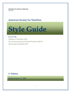The American Journal of Clinical Nutrition (AJCN)
