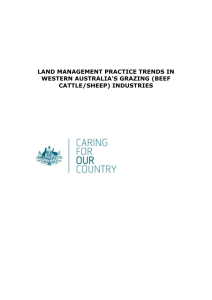 Land management practice trends in Western Australia`s grazing