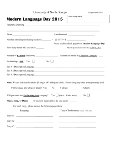 1 REGISTRATION: NGC FOREIGN LANGUAGE DAY