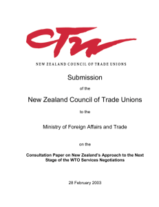 M - New Zealand Council of Trade Unions