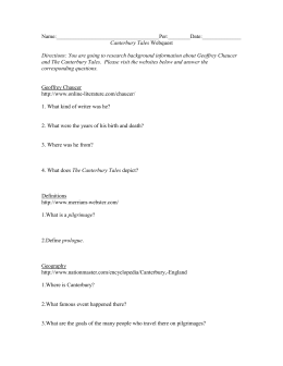 Canterbury tales essays