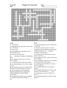 Chapter 14 Crossword Puzzle