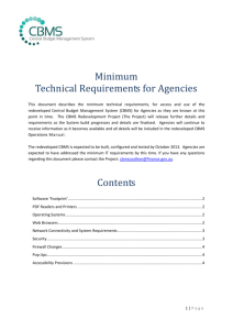 Minimum Technical Requirements for Agencies