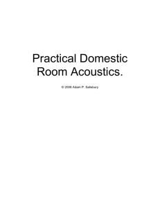 Practical Domestic Acoustic Treatment