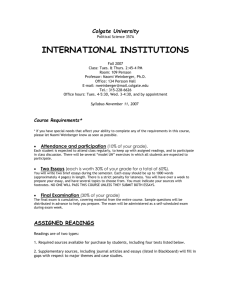 INTERNATIONAL INSTITUTIONS