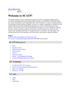 12/09 South Carolina Assistive Technology Program Fact Sheet