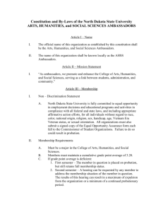 Constitution and By-Laws of the North Dakota State University