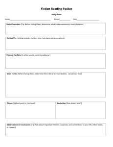 Historical Fiction Reading Packet